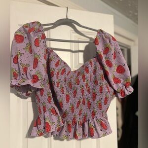 Plus Size Strawberry Shirt